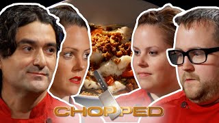 Chopped Chorizo Squid Ink amp Fig Cookies  Full Episode Recap  S9 E3  Food Network [upl. by Enelav549]