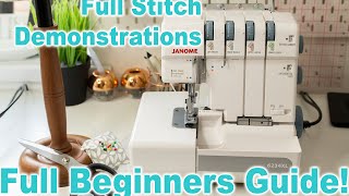 Overlockers For Beginners  Stitch Demonstrations amp Full Guide  Ryan Rix [upl. by Darla]