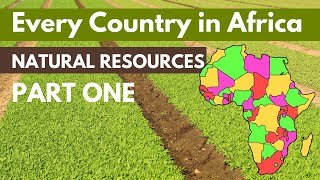 All African Countries and their NATURAL RESOURCES or main export Part 1 [upl. by Emirej938]