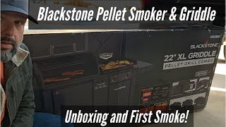 New Blackstone Pellet Grill Unboxing and First Smoke [upl. by Augustina]