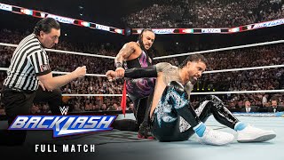 FULL MATCH Damian Priest vs Jey Uso – World Heavyweight Title Match WWE Backlash France [upl. by Sirret742]