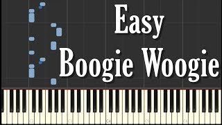 Easy Boogie Woogie Piano Tutorial  FREE SHEET MUSIC [upl. by Maurreen]