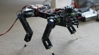 Quadruped robot Stag Mk2  autonomous navigation and trotting [upl. by Albert]