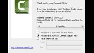 IMPORTANT My Camtasia Trial Ran Out Serial key Plz [upl. by Brandise]