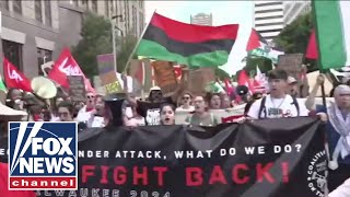 Protester arrested after attacking GOP lawmaker outside RNC [upl. by Ilera]