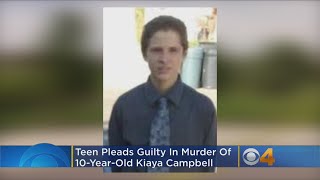 Teen Pleads Guilty In Murder Of 10YearOld Kiaya Campbell [upl. by Anner]