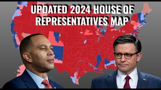 Updated 2024 Congressional Election Map Prediction July 2024 [upl. by Lyndy]