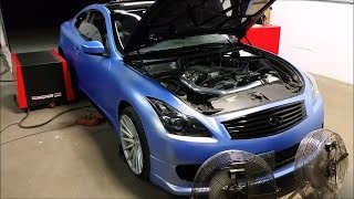 SUPERCHARGED G37 Coupe Dyno  Highway Roll [upl. by Tnairb]