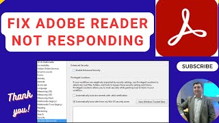 How to Fix Adobe Acrobat Reader Not Responding  Working  Freezing in Windows 81011 [upl. by Munn358]