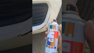 White spray paint for car  Car paint scratch repair  Car paint scratch Remover remove ytshorts [upl. by Eentruok446]