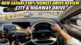 Driving Tata Safari Facelift 2024 at Full Throttle 🚀  अभी भी व्ही Problem [upl. by Noirda]