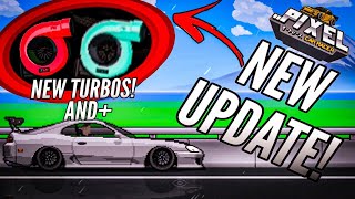 Pixel Car Racer  THE NEW UPDATE  New turbo and more [upl. by Ahsoem962]