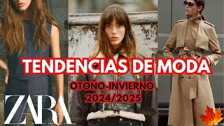 ZARA TENDENCIAS OTOÑOINVIERNO 20242025 [upl. by Dulcia]