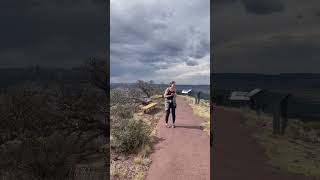 Panoramic view from rim of extinct cinder cone volcano  Capulin volcano NM [upl. by Tiny362]