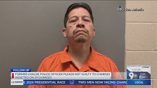 Uvalde Texas school officer pleads not guilty to charges of failing to protect kids during attack [upl. by Stein34]