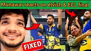 Munawar Faruqui React on Elvish Yadav I ECL FINAL MATCH  ELVISH YADAV IN ECL MATCH Munawar Faruqui [upl. by Elly]