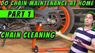 KTM RC 390200250125 Chain Maintenance Part 1 Essential Tips amp Tools  English [upl. by Norwood]