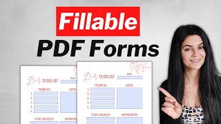 Fillable PDF Form Tutorial  Create Fillable Forms Online for FREE [upl. by Yahsram]