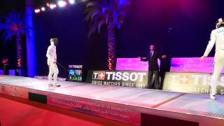 ITA vs KOR Finals 2014 Grand Prix Epee men Individule Jan 17 2014 [upl. by Waldon]