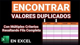 ¡👍Resaltando valores Duplicados en Excel con Formato Condicional para 1 2 o Múltiples Criterios😍 [upl. by Girhiny343]