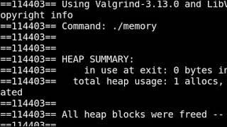 Using Valgrind to fix bug [upl. by Weinberg415]