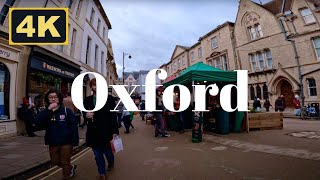 Oxford England  4K Walk [upl. by Gorrian]