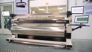 Optimount Mounting Machine Postprint for mounting flexo plates onto mylar [upl. by Petite]