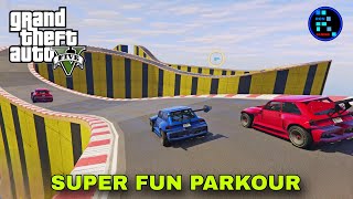 GTA V  Amazing Fun Parkour With RON [upl. by Stearn964]