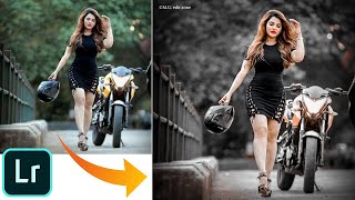 Dark moody lightroom photo editing with easy steps  PRESET download free [upl. by Emyam319]