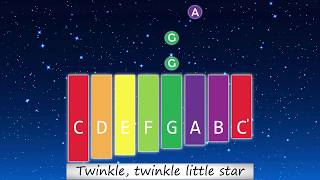 Twinkle Twinkle Little Star  XYLOPHONE amp GLOCKENSPIEL [upl. by Teleya]