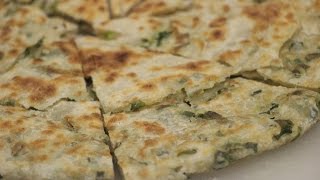 How to Make Green Onion Pancake Scallion Pancake 蔥油餅 [upl. by Erv]