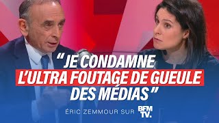 Eric Zemmour sur BFMTV  Je condamne l’ultrafoutage de gueule des médias [upl. by Adnileb]