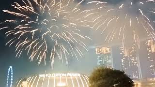 Fireworks at marina bay sand marinabaysingapore ofwlife fireworks [upl. by Seka]