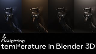 BLENDER 3D LIGHTING TEMPERATURE IN BLENDER 3D [upl. by Adiaroz]