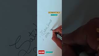 signature graphology caligraphy signarts handwriting ytshorts trendingshortsart [upl. by Hort414]