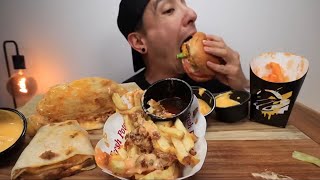 Vartin Fresh ASMR INNOUT burger animal fries burrito mac n cheese Mukbang bites only [upl. by Nikaniki]