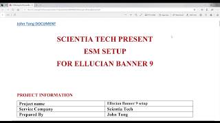 Ellucian Banner 9 Setup Part 1 ESM Ellucian Solution Manager setup [upl. by Eelanna]