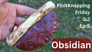 Mahogany Obsidian Ulu Knife [upl. by Ettari965]