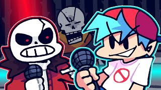 Hardtale Sans VS Friday Night Funkin [upl. by Airasor]