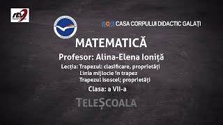 Matematică Clasa a 7a Trapezul [upl. by Nuawed]