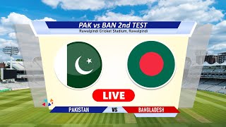 🔴Pak vs Ban Live  2nd Test  Pakistan vs Bangladesh Live Cricket Match Today Score amp Commentary [upl. by Schnabel908]