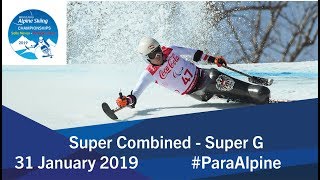 Super Combined  Super G  2019 World Para Alpine Skiing World Championships [upl. by Nlyak]