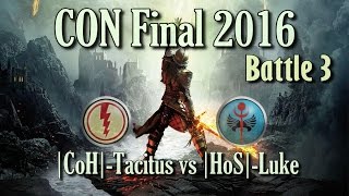 Cup Of Nations 2016 Final Battle 3 CoHTacitus vs HoSLuke Rome Total War [upl. by Gaul]