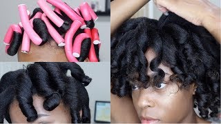 15 MIN Dry Flexi Rod Set  NATURAL HAIR [upl. by Zellner]