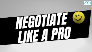 How to Negotiate Like a Professional [upl. by Nahtaj]