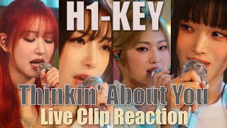 H1KEY 하이키  Thinkin About You  Live Clip Reaction [upl. by Aitnohs]