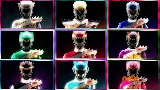 Power Rangers Dino Super Charge  Power Rangers Morph 33 9 Rangers Morph  Power Rangers Official [upl. by Nnaid]