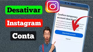 Como desativar conta do Instagram fácil e rápido [upl. by Llerroj]