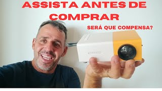 Unboxing Mini projetor portátil YG300 600 lúmens [upl. by Laux188]