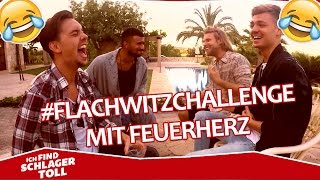 Die große FLACHWITZCHALLENGE mit Feuerherz [upl. by Boleyn]